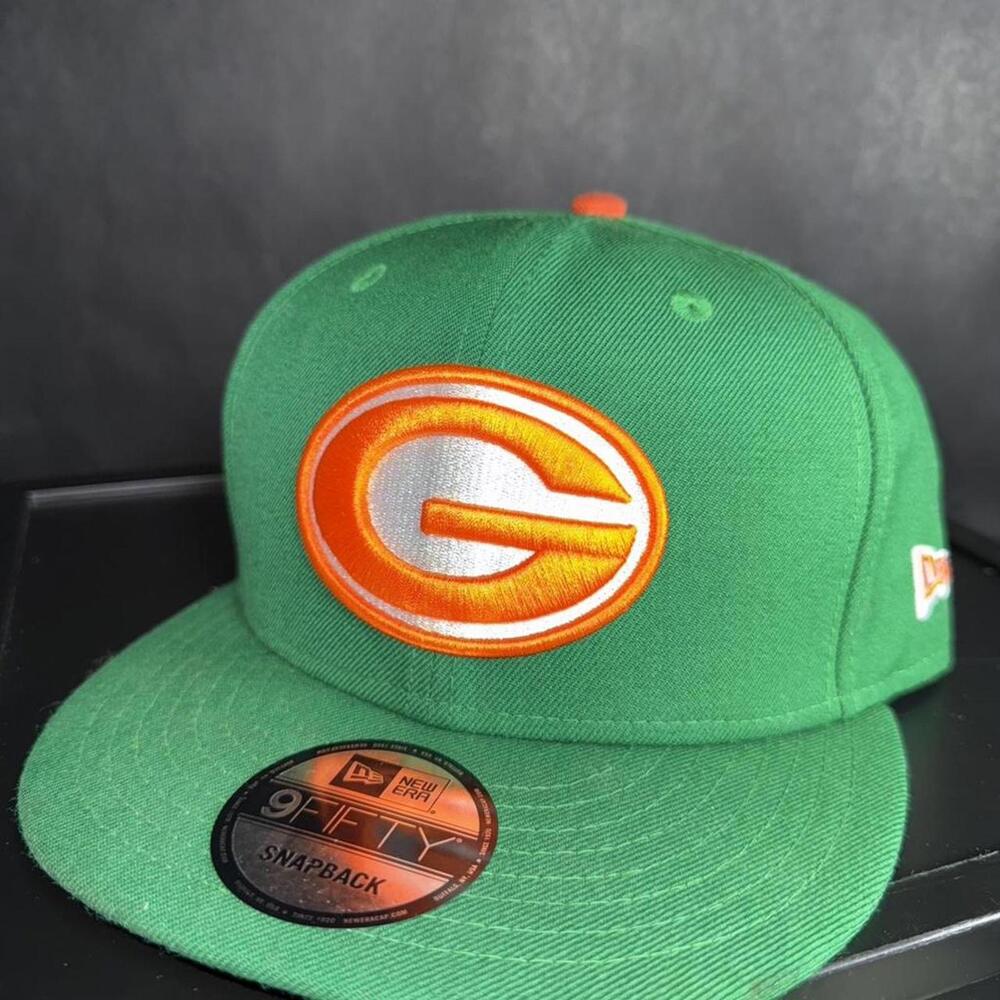 New Era green & orange Packers snapback #NFL #gridiron #sportswear